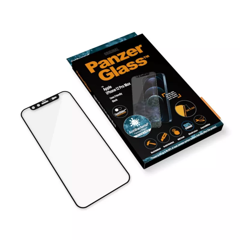 PanzerGlass ® CamSlider® Ekrano Apsauga iPhone 12 Pro Max | Nuo Krašto Iki Krašto