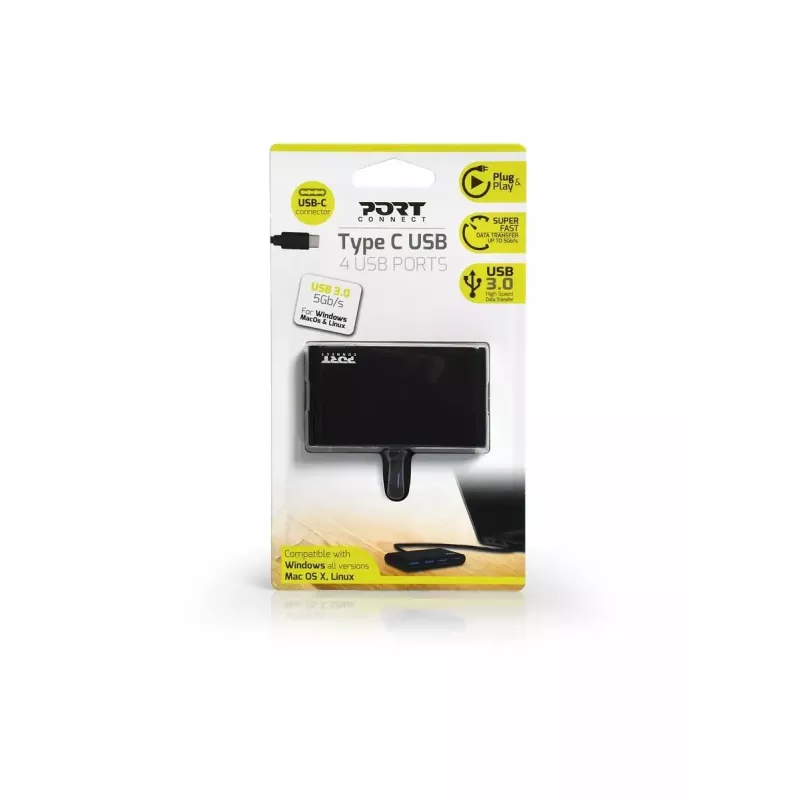 USB šakotuvas Port Designs 900123