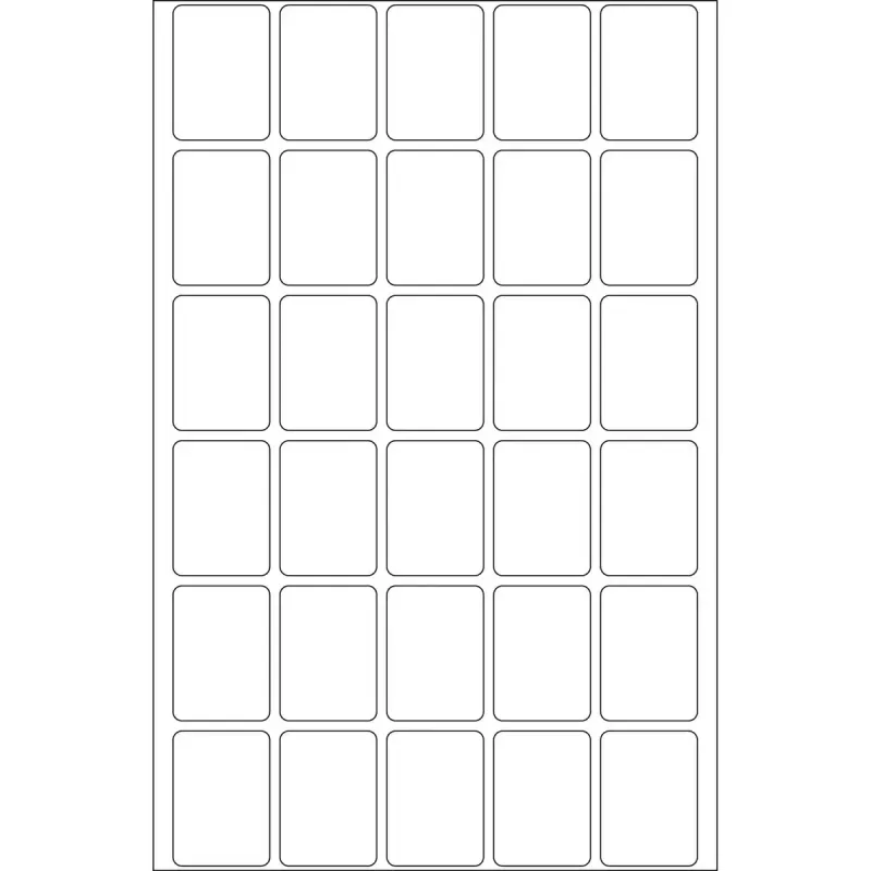 HERMA 19x27 mm balti perkėlimui tinkami etikečių lapeliai, matinio popieriaus, 960 vnt.