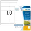 Lipnūs spausdintuvo lipdukai HERMA Labels skaidrūs itin permatomi A4 96x50,8 mm