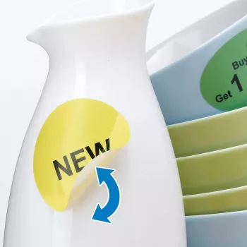 Nuimamos etiketės HERMA A4 Ø 85 mm apvalios baltos 600 vnt.