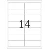 Adresų etiketės Premium HERMA A4 99,1x38,1 mm 1400 vnt.
