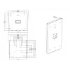 Multibrackets M VESA Wallmount III juoda 75 100 200x100 200x200 30kg