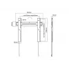 Multibrackets M VESA Wallmount Super plonas Fixed 400 MAX
