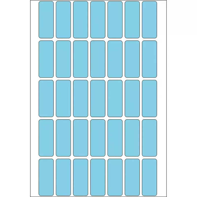 Daugiafunkciniai lipdukai HERMA 12x30 mm mėlynas popierius matinis 1120 vnt.