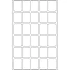 Daugiafunkcės etiketės HERMA 19x27 mm baltas popierius matinis rankiniam užrašymui
