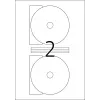 Lipnios spausdintuvo etiketės HERMA CD etiketės Maxi A4 Ø 116 mm