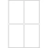 Universalios etiketės HERMA 52x82 mm baltas popierius matinės ranka rašomos 128 vnt.