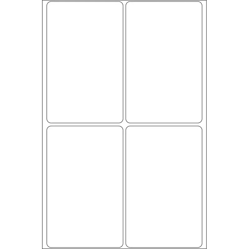 Universalios etiketės HERMA 52x82 mm baltas popierius matinės ranka rašomos 128 vnt.
