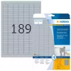 Įvertinimo etikečių lapai HERMA 4725 vnt. A4 25x10 mm sidabriniai