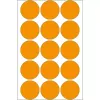 Universalūs lipdukai HERMA 2274 šviečianti oranžinė 32 mm apvalūs 360 vnt.