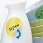 Lipnios etiketės HERMA Nuimamos A4 Ø 10 mm apvalios baltos