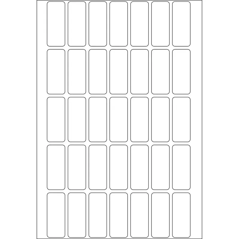 Universalių etikečių HERMA 1120 vnt. 12x30 mm baltas popierius matinis