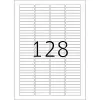 Slenkančios etiketės HERMA A4 43,2x8,5 mm baltos popierinės matinės 3200 vnt.