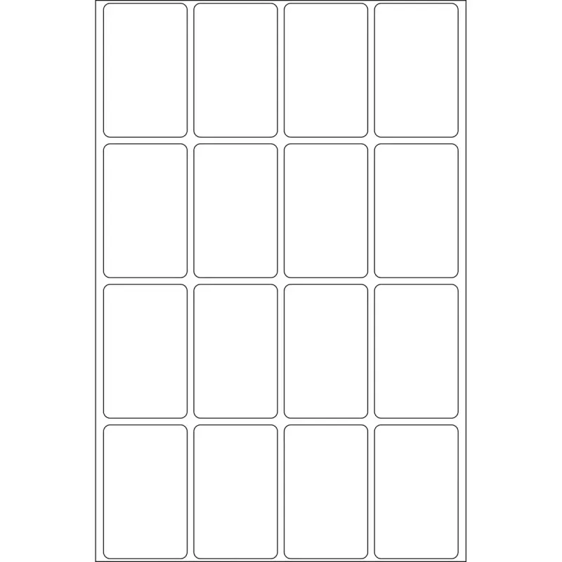 Universalių etikečių HERMA 25x40 mm baltos popierinės matinės rankiniam įrašymui