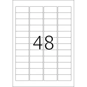 Lipnios spausdintuvo etiketės HERMA Labels A4 45,7x21,2 mm