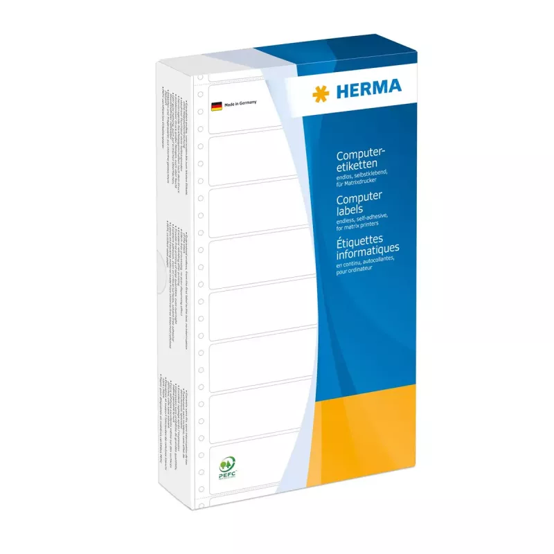 Lipnios spausdintuvo etiketės HERMA kompiuterinės ištisinės 147,32x99,2 mm