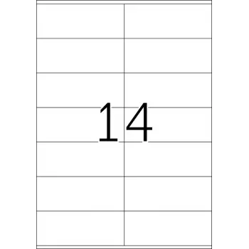 HERMA Premium etikečių A4 105x42 mm baltas popierius matinis 1400 vnt.