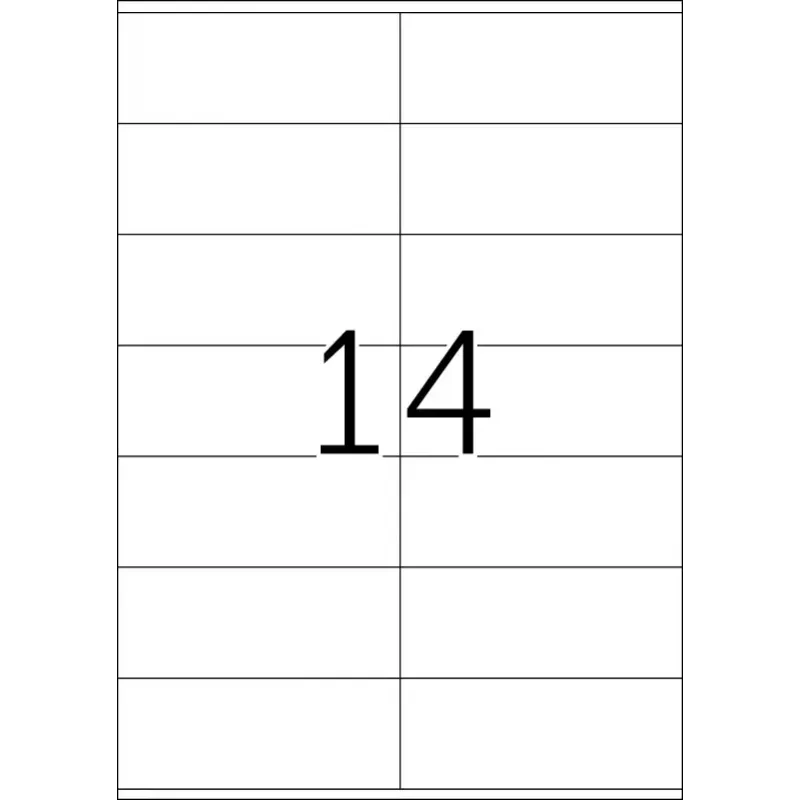 HERMA Premium etikečių A4 105x42 mm baltas popierius matinis 1400 vnt.