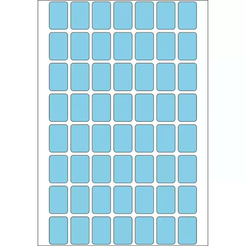 Universalių etikečių HERMA 12x18 mm mėlynos popierinės matinės rankiniam užrašymui