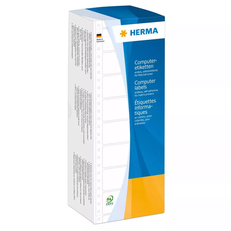 Lipnios spausdintuvo etiketės HERMA Computer labels continous 101.6x35.7 mm