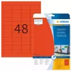 Lipnus spausdintuvo etiketė HERMA Spalvotos etiketės A4 45,7x21,2 mm raudona