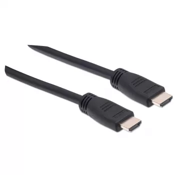 Manhattan HDMI 4K@60Hz kabelis su eternetu – CL3 reitingas, 8 m, tinkamas montavimui sienoje, visiems 4K ir 1080p/HD poreikiams – atnaujinant dabar ar pasiruošus ateičiai, kištukas–kištukas, juodas, Ultra HD 4k x 2k, garantija visam laikui, „Premium High Speed“
