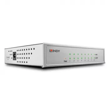 Lindy tinklo komutatorius – Gigabit, Stalinis, 8 prievadų, 10/100/1000