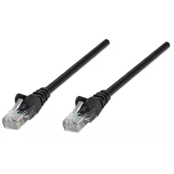 “Intellinet” tinklo kabelis, Cat6, 15 m, juodas, CCA, U/UTP, PVC, RJ45, auksuoti kontaktai, neužsikabinantis, su apsauginiu gaubteliu, viso gyvenimo garantija