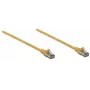 Intellinet tinklo kabelis, Cat6, 10 m, geltonas, CCA, U/UTP, PVC, RJ45, paauksuoti kontaktai, neužsikabinantis, su apsaugine įmaute, garantija visam tarnavimo laikui