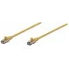 Intellinet tinklo kabelis, Cat6, 10 m, geltonas, CCA, U/UTP, PVC, RJ45, paauksuoti kontaktai, neužsikabinantis, su apsaugine įmaute, garantija visam tarnavimo laikui
