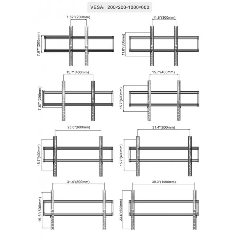 Multibrackets M Public Floorstand Dual Pillar 180 HD