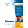 Lipnios etiketės HERMA 4576 Nuimamos Baltos 80 vnt.