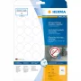 Lipnios etiketės HERMA 4571 Nuimamos Baltos 960 vnt.