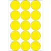 Universalios etiketės HERMA 2271 apvalios geltonos Ø 32 mm 480 vnt.
