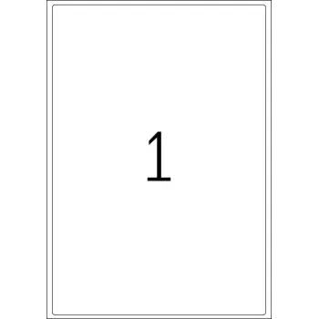 Adresų etiketės Premium HERMA A4 199,6x289,1 mm baltas popierius matinis 100 vnt.