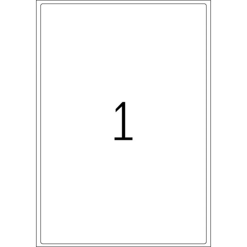 Adresų etiketės Premium HERMA A4 199,6x289,1 mm baltas popierius matinis 100 vnt.