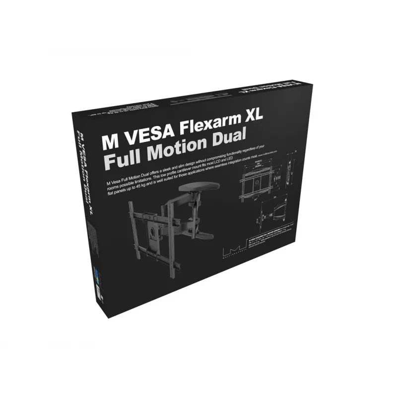 Full Motion Dual Monitor Mount Multibrackets M VESA Flexarm XL
