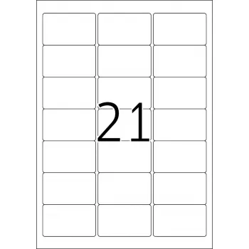 Keičiamos padėties adresų etiketės HERMA 63,5x38,1 mm 2100 vnt.