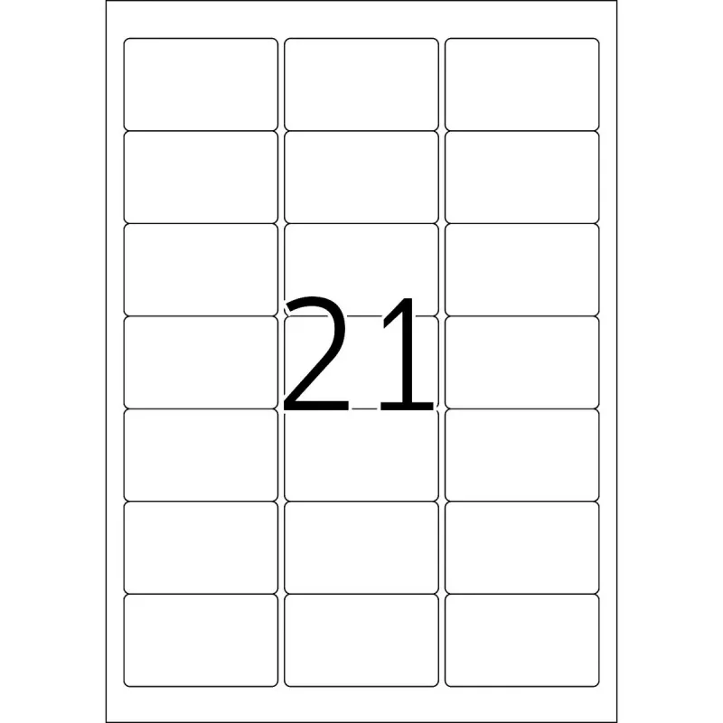 Keičiamos padėties adresų etiketės HERMA 63,5x38,1 mm 2100 vnt.