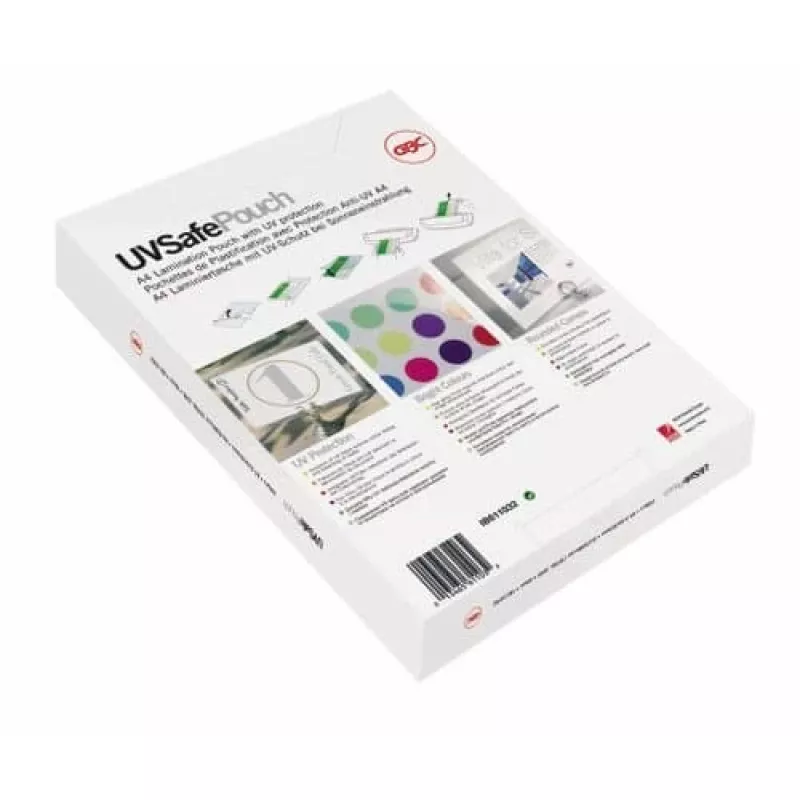 GBC Laminavimo plėvelė A4 UV saugi 150 mikronų, blizgi, A4, 100 vnt.