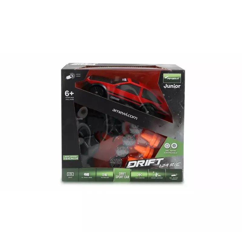 Sportinis automobilis Amewi Drift radijo bangomis valdomas modelis 1:24