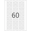 Lipni spausdintuvo etiketė HERMA 5116 A4 49x10 mm 1500 vnt.