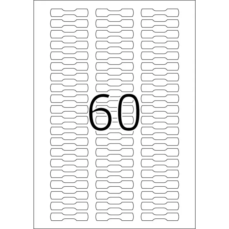 Lipni spausdintuvo etiketė HERMA 5116 A4 49x10 mm 1500 vnt.