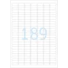 Lipnios spausdintuvo etiketės HERMA Labels A4 25,4x10 mm baltos itin stipriai prilimpančios popierinės matinės 4725 vnt.