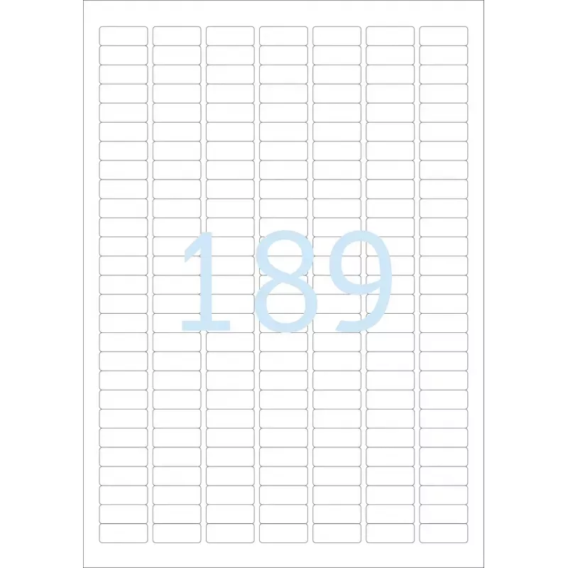 Lipnios spausdintuvo etiketės HERMA Labels A4 25,4x10 mm baltos itin stipriai prilimpančios popierinės matinės 4725 vnt.
