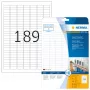 Lipnios spausdintuvo etiketės HERMA Labels A4 25,4x10 mm baltos itin stipriai prilimpančios popierinės matinės 4725 vnt.