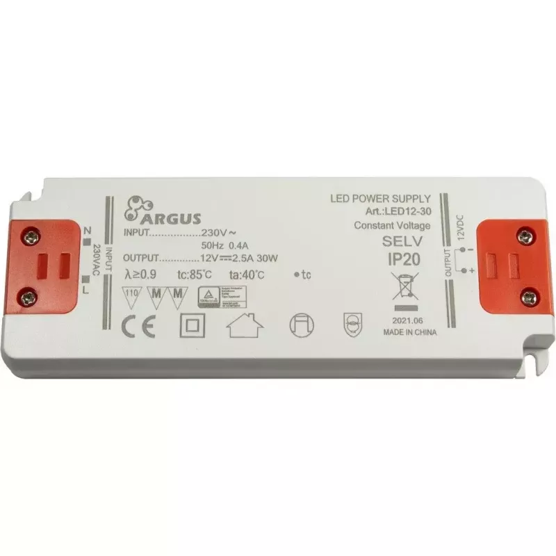 LED tvarkyklė Inter-Tech LED12-30 30W IP20 100000val. 207-253V