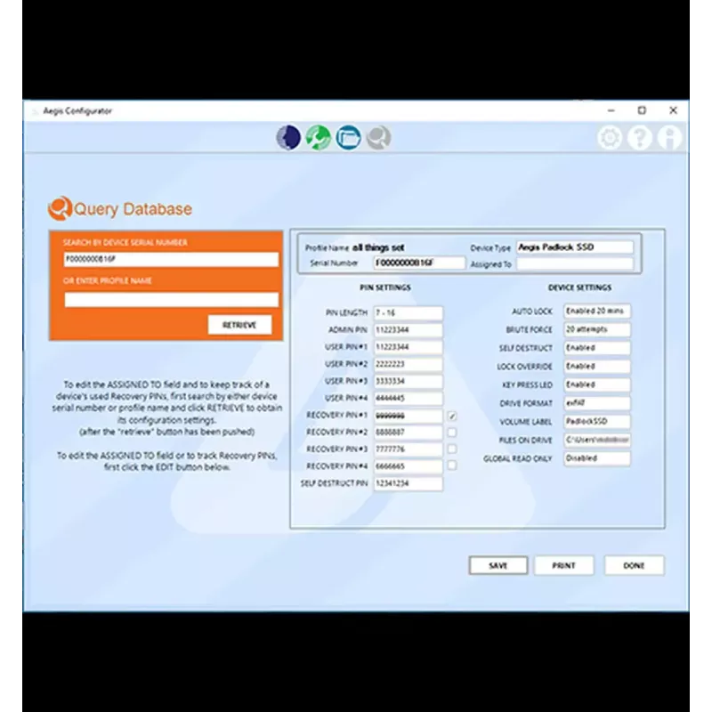 USB šakotuvas Apricorn Aegis Configurator AP-CONFIG-KIT-EMEA