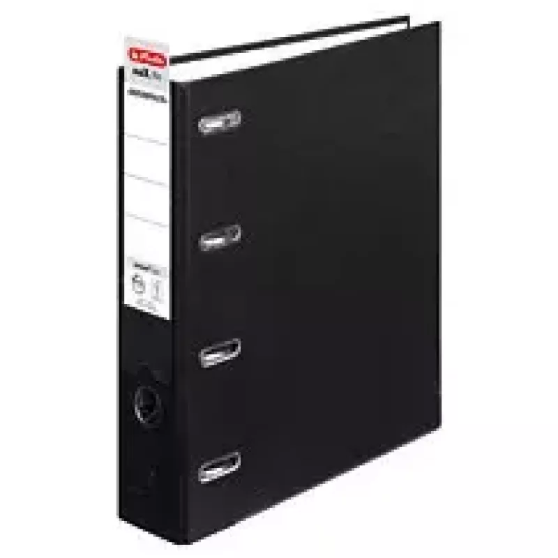 Segtuvas su žiedais Herlitz 10842250 A4 juodas